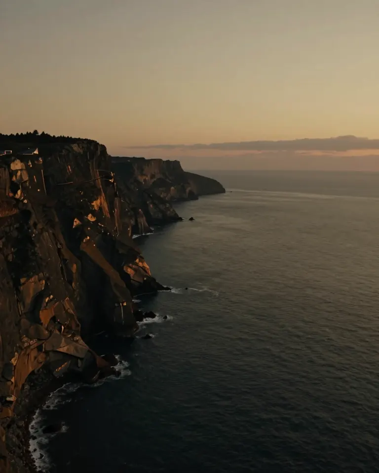 Coast at dusk